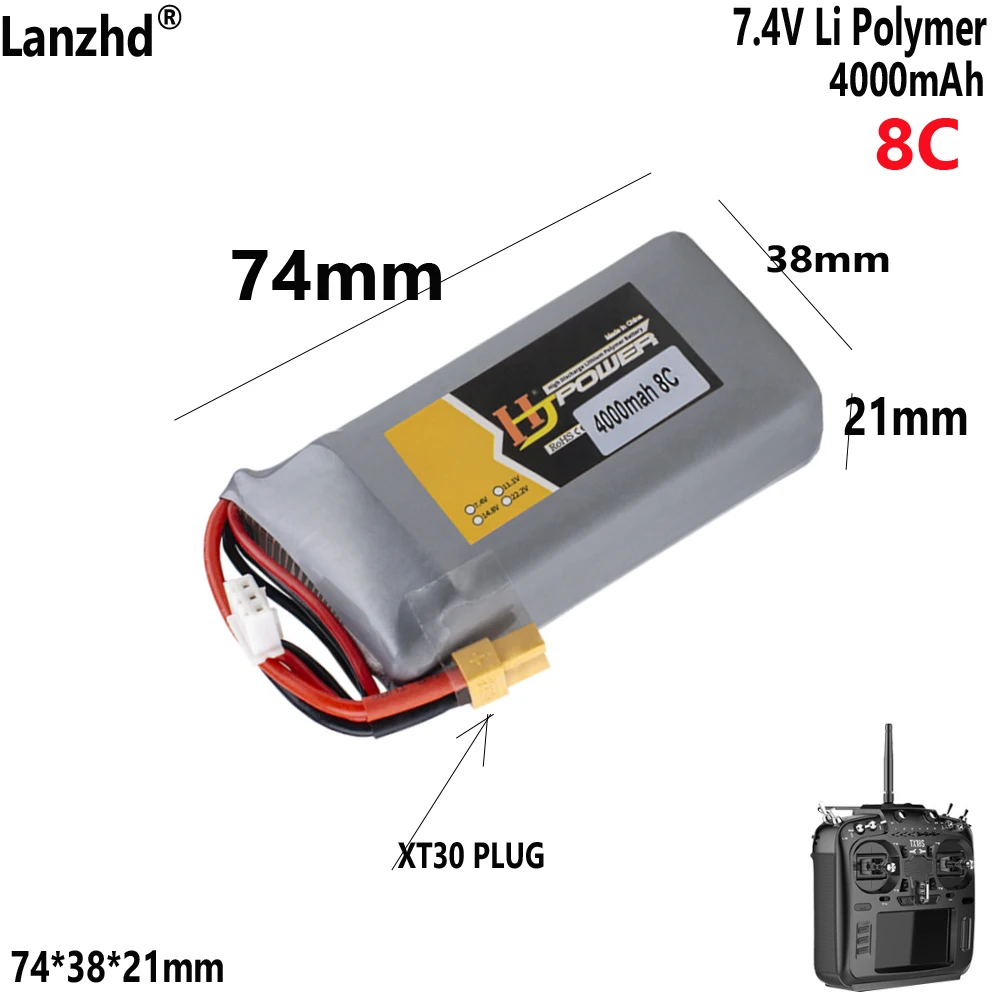 7.4V 4000Mah 8C Lit…