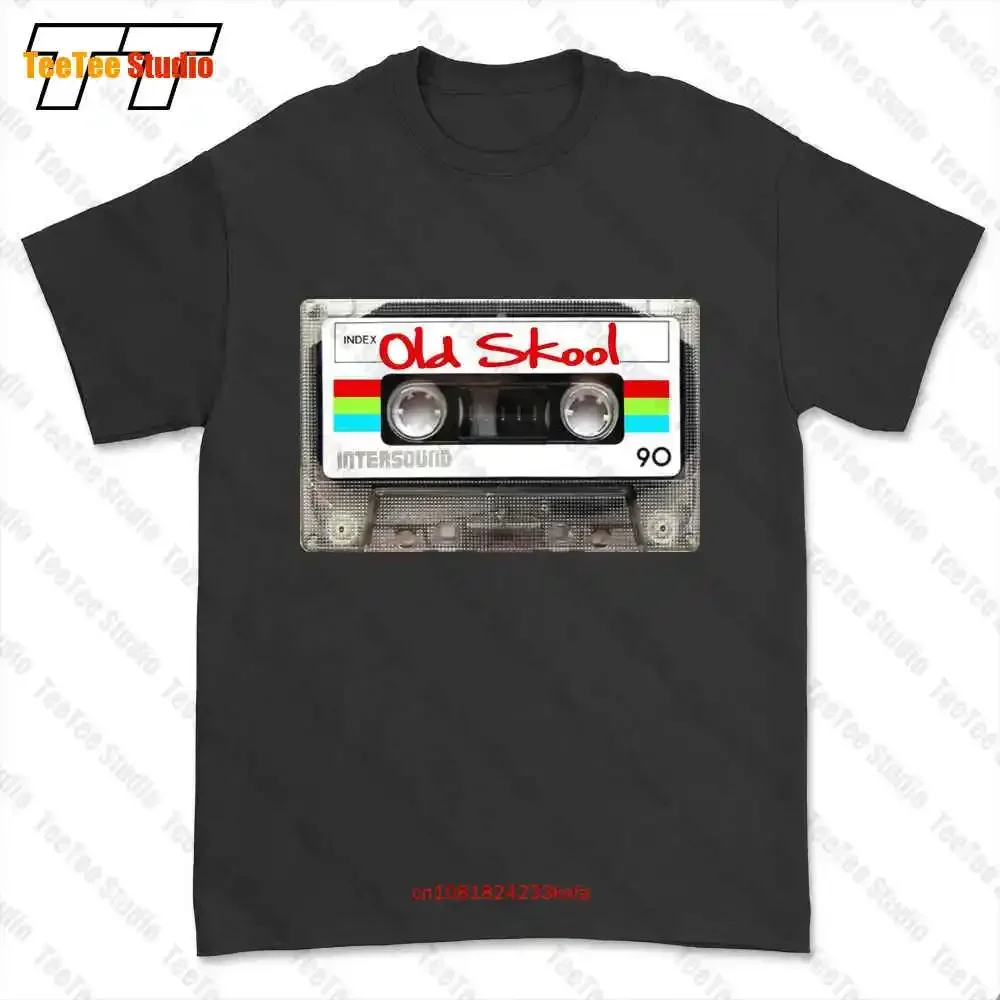 تي شيرت Audio Cassette Old Skool تي شيرت O9FS