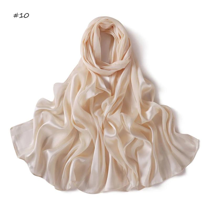 Bufanda sedosa de gran tamaño para mujer, Foulard liso para mujer, Hijab de lujo, Bandana larga, vestido de fiesta de noche, chales y chales 2025