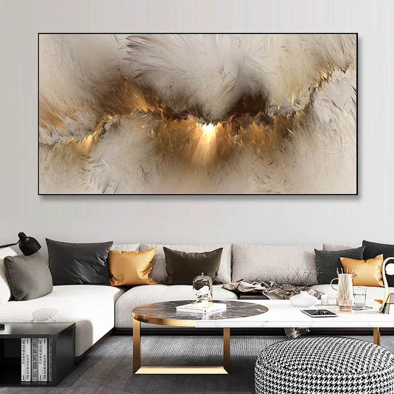 Abstract Colorful Blue Cloud Canvas Painting Landscape Posters And Prints Modern Wall Picture Living Room Home Decor No Frame