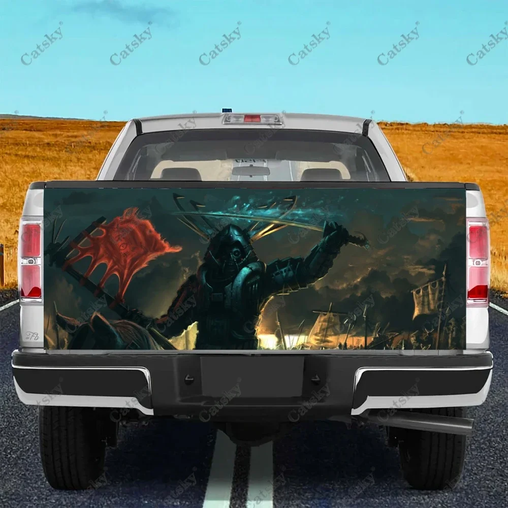 

Fantasy Samurai Truck Tailgate Sticker Decal Wrap Vinyl High-Definition Print Graphic Suitable for Pickup Trucks Weatherproof