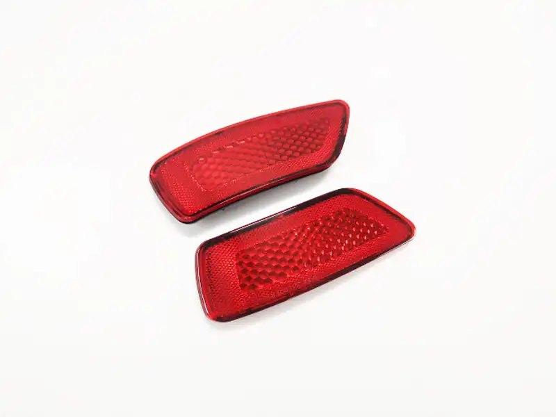 2x Red Rear Bumper Reflectors Pair for Jeep Grand Cherokee WK2 / Jeep Compass / Dodge Journey