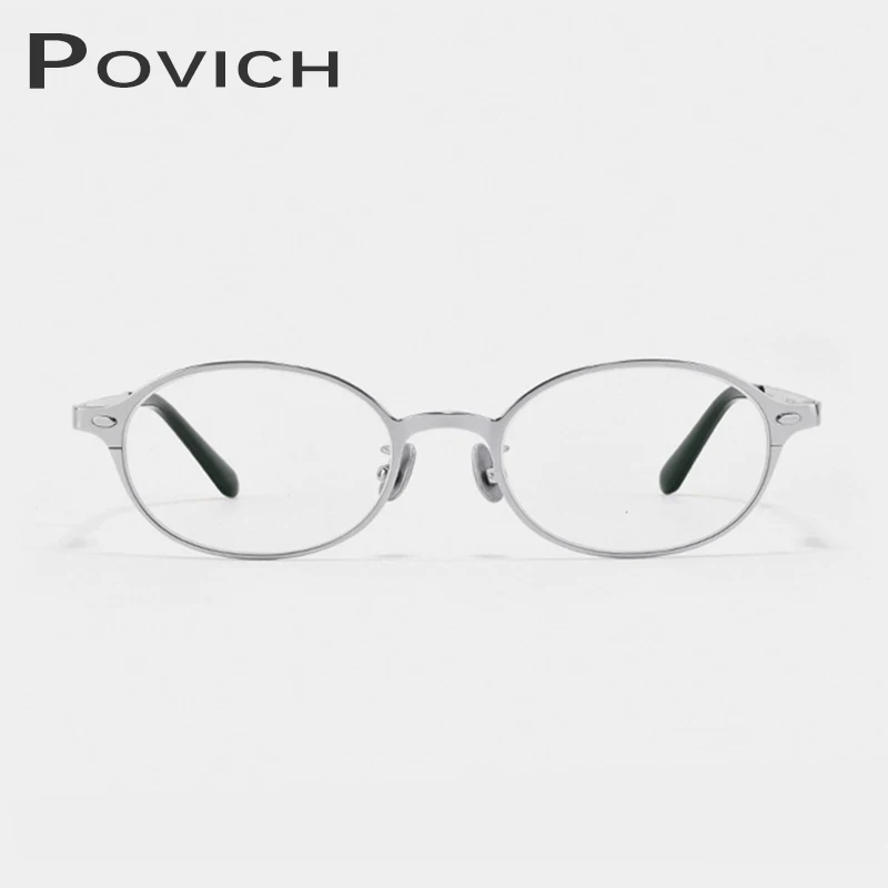 

POVICH New Fashion Women Nerd Eyeglass Frame Myopia Hyperopia Titanium Eyewear Prescription Lightweight Reading Optical Glasses