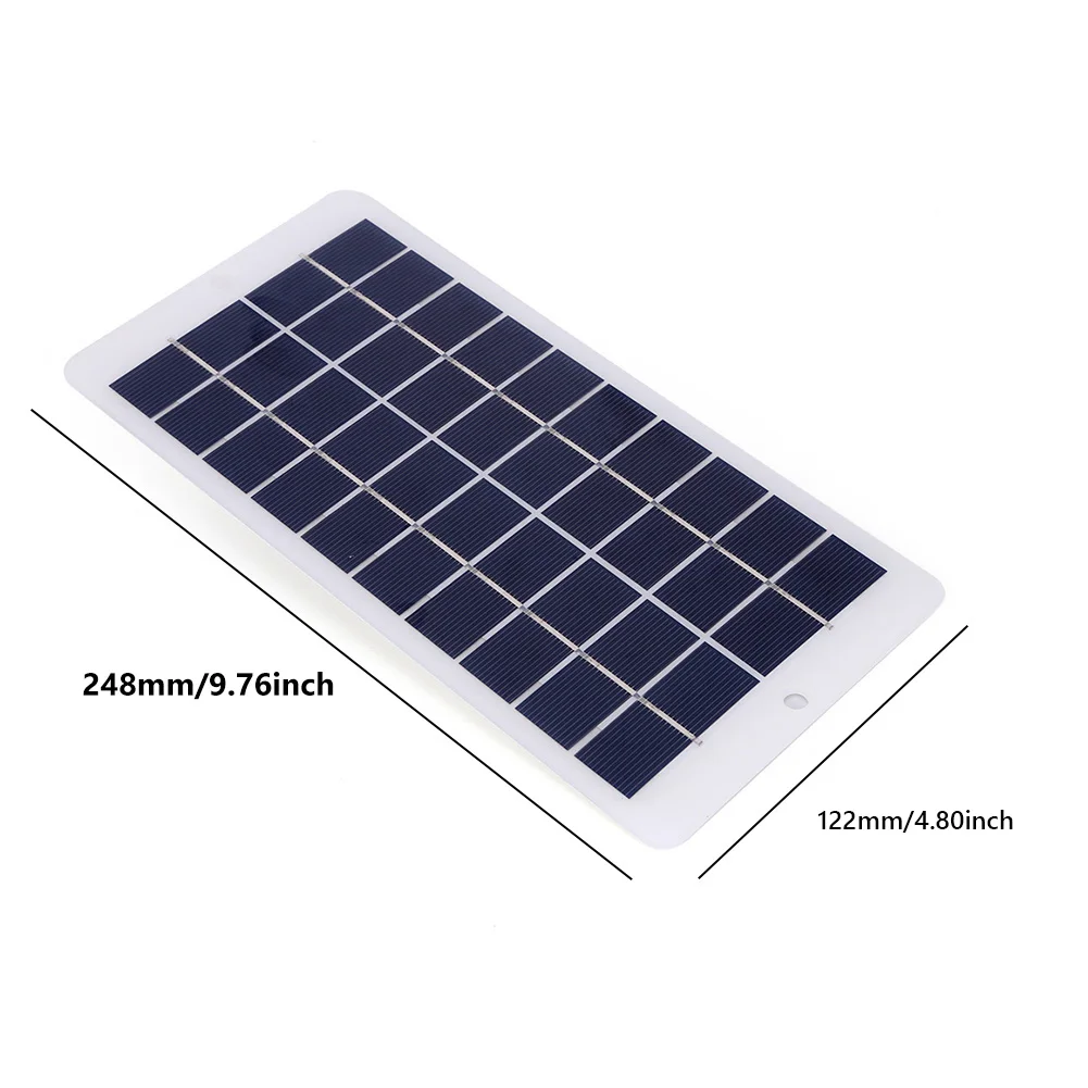 10W 5V Portable Solar Battery Charger Waterproof 900MA Portable Solar System USB Output Scratchproof for Tourism Camping