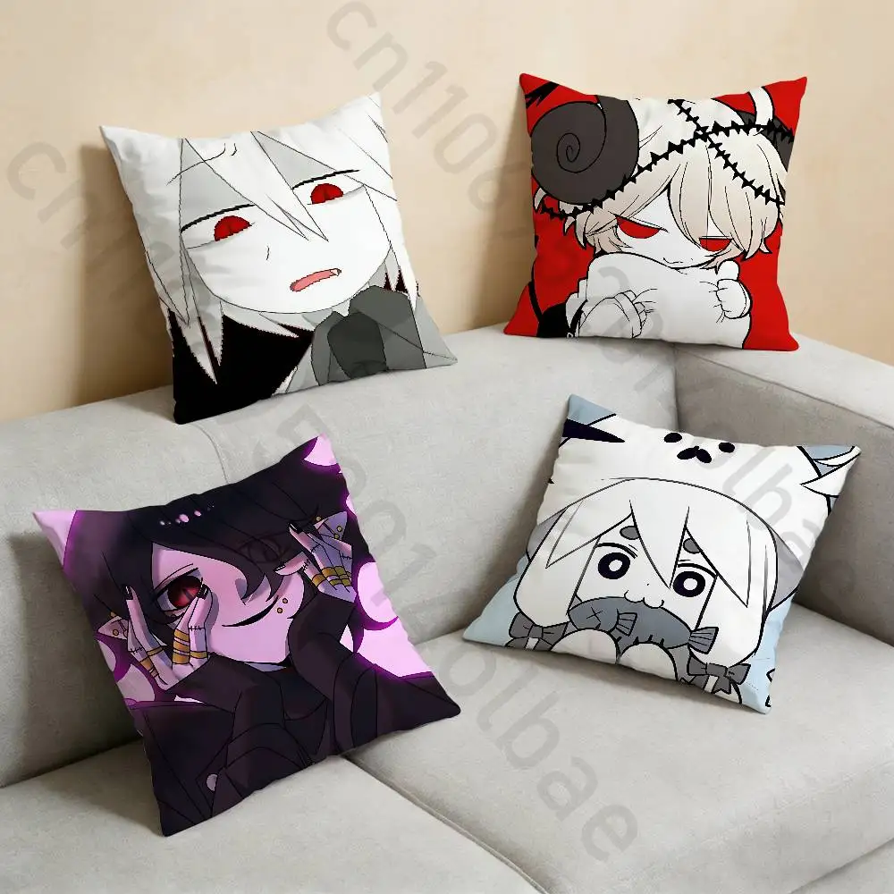 

Game O-Okegom Idate Pillow Case Square Double-Sided Printing Short Plush Sofa Cushion Cover Bedroom Bedside Pillow