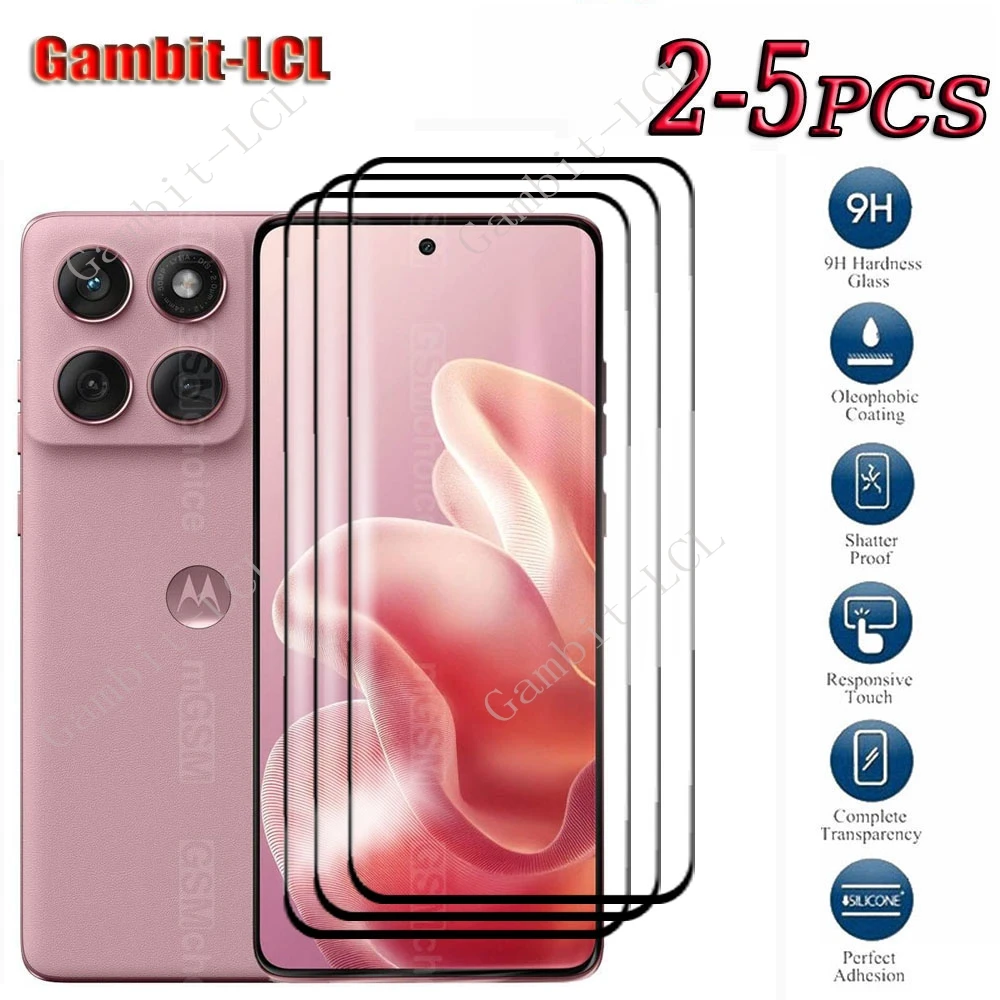 2-5PCS 9H HD Original Tempered Glass For Motorola Edge 60 Fusion 6.67