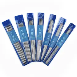 5PCS 20CM Stainless Steel Knitting Needles Set 2-5MM Double Pointed Straight Knitting Needles For Knitting Sweater Scarf Project