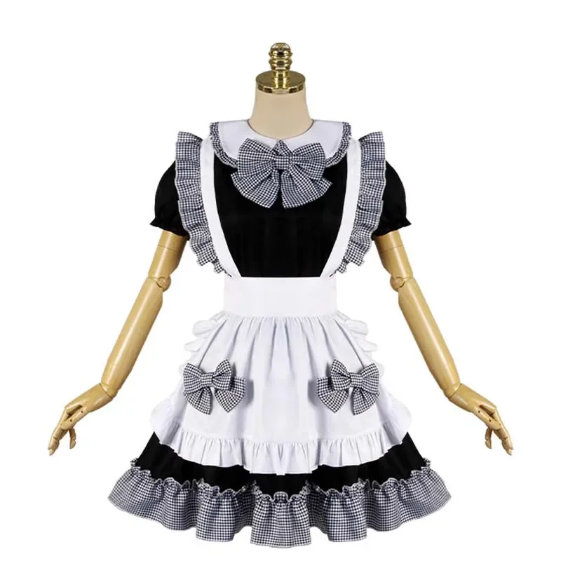 

Anime Black and White Lolita Maid Costumes Women Lovely Maid Cosplay Costumes Vestido Animation Show Dress Clothes Maid Cosplay