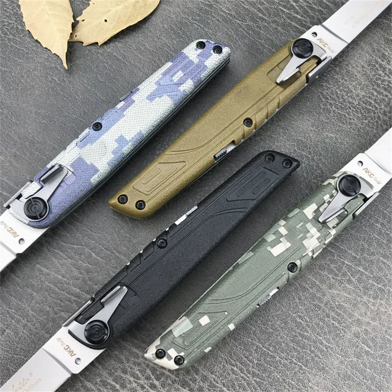 New Outdoor Tactical Folding Knife 440C Blade ABS Handle Pocket Knife Practical Daily Portable Camping Hunting Survival EDC Tool