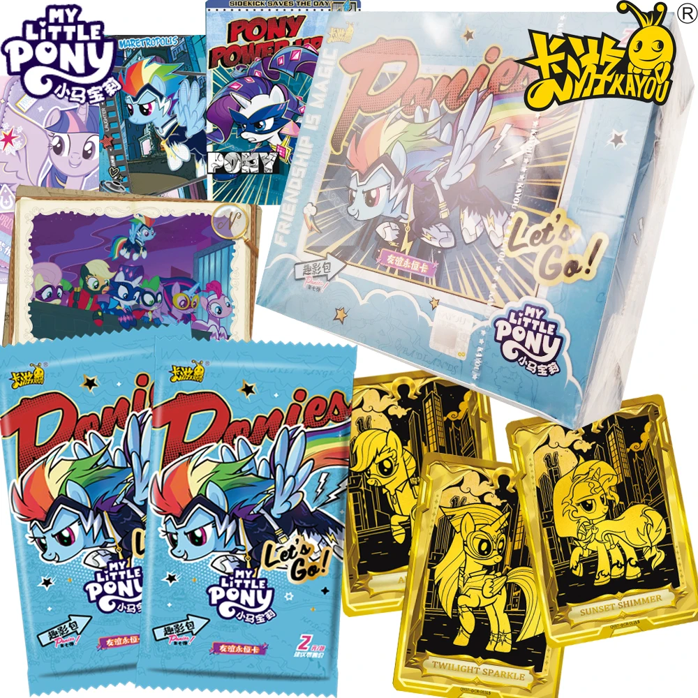 

Genuine KAYOU My Little Pony Collection Cards Pinkie Pie Twilight Sparkle Creative and Exquisite Dream Rainbow UR Cards Toy Gift