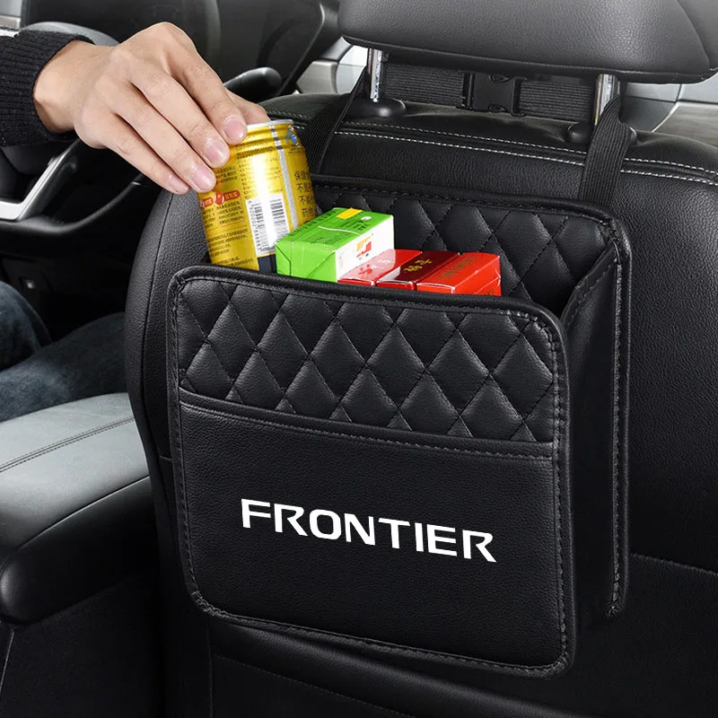 Organizador y almacenamiento de asientos delanteros para coche, bolsa de almacenamiento, soporte de bolso, Interior para Nissan Frontier, accesorios