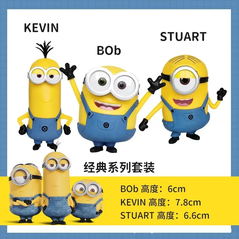 kawai Miniones Figurines Toys 3D Eye Despicable Miniones Action Figures Classic Toys Xmas Gifts for Children