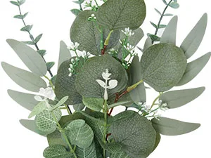 20 Stück Künstliche Gemischte Eukalyptusblätter-Stiele, Silberdollar-Blätter für DIY-Blumensträuße, Blumenarrangements, Heimdekoration, Hochzeit – Detail 8