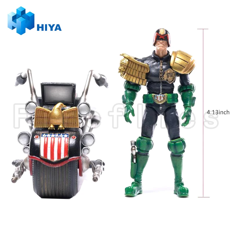 

1/18 HIYA Action Figure Exquisite Mini Series Judge Dredd & Lawmaster Mark II Anime Collection Model Toy Free Shipping