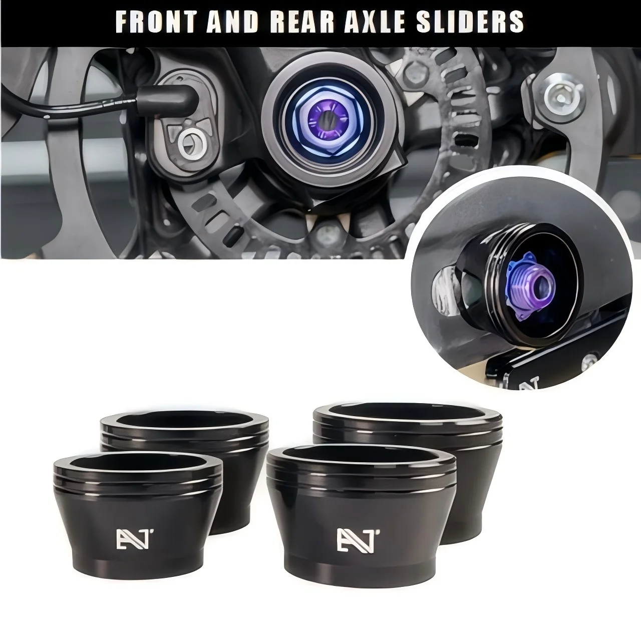 Motorcycle Front & Rear Axle Sliders for Yamaha YZF-R3 2019-2025 Anti-Drop Crash Protectors Motorbike Parts Accessories