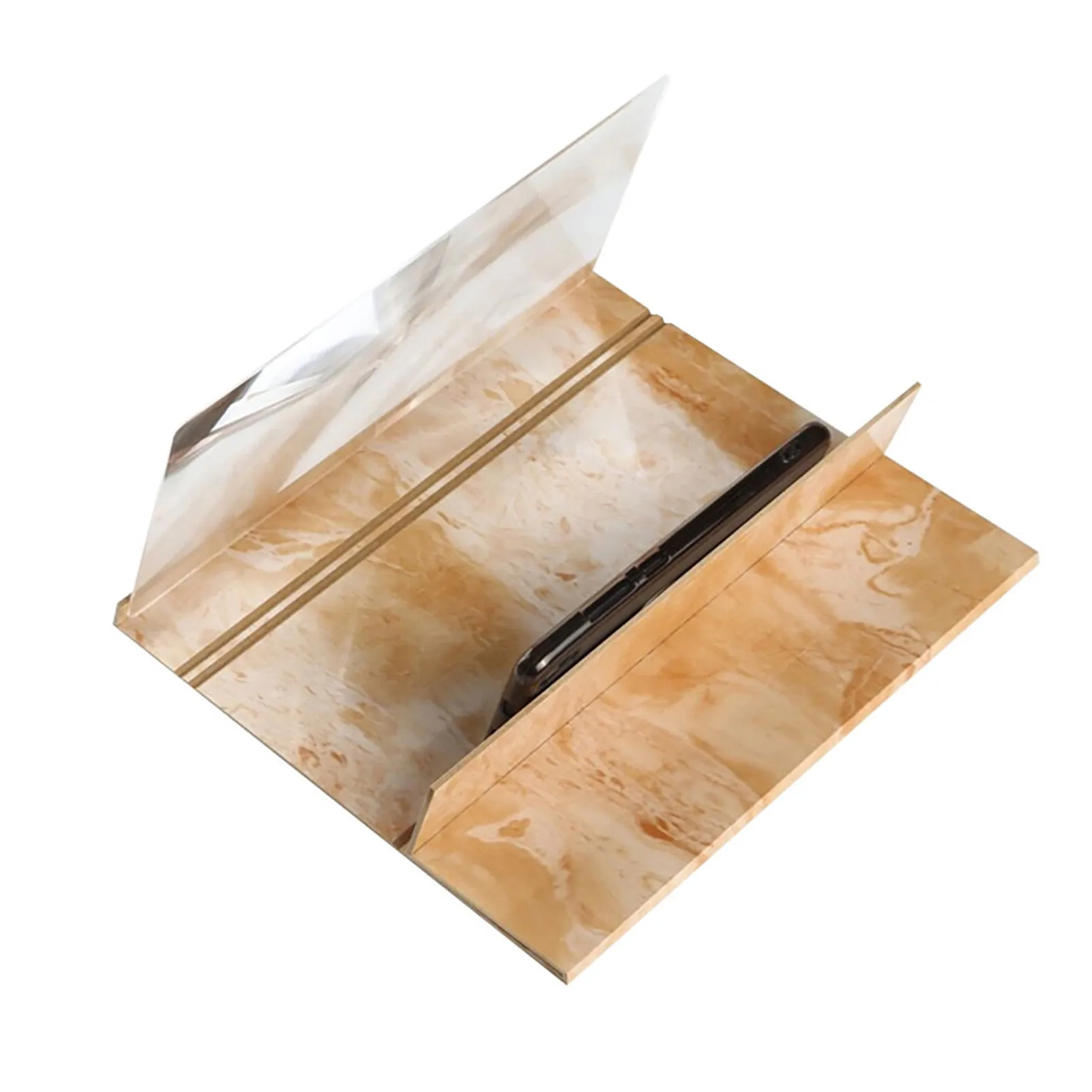 휴대폰 화면 돋보기 앰프, 접이식 디자인, HD 비디오 돋보기, 시계 영화, 스마트폰 브래킷 홀더