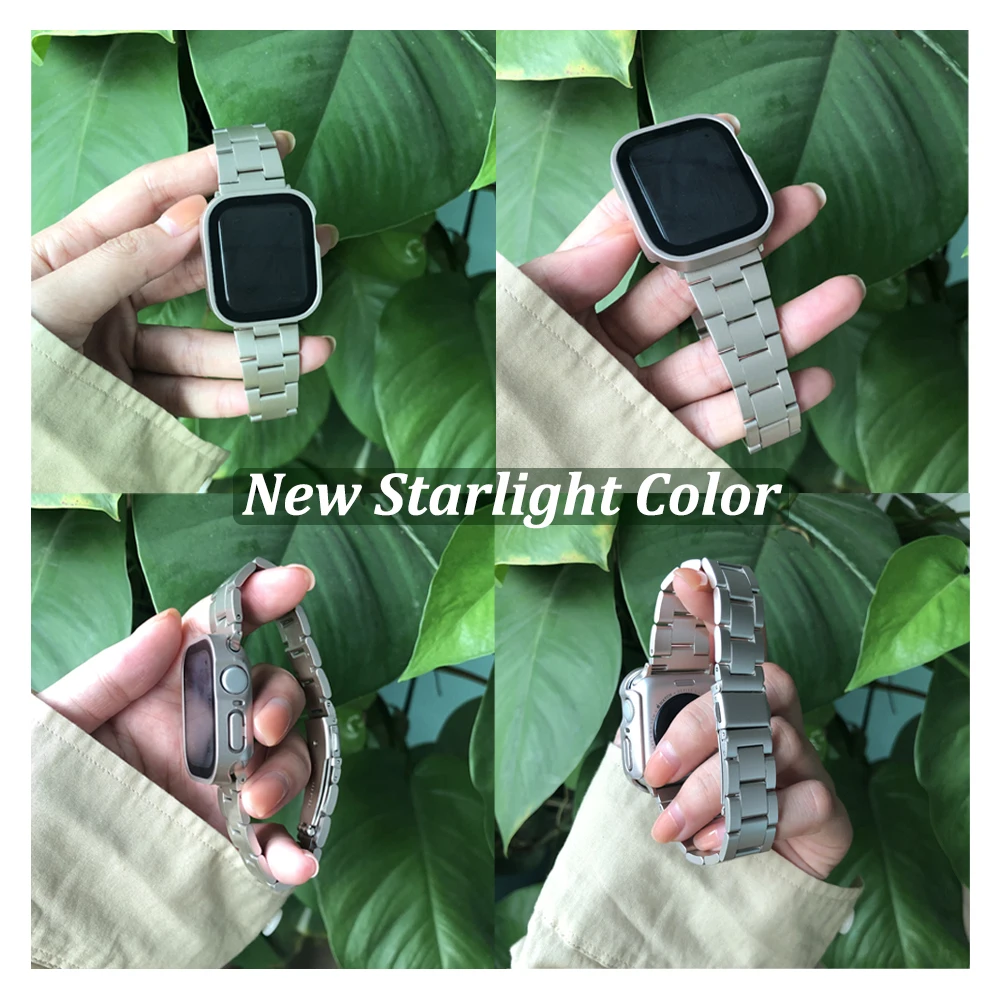 Women Slim Bracelet For Apple watch 8 Ultra 49mm 40mm 38 42 41 45mm Stainless Steel Band For iWatch SE/6/5 7 Luxury Metal Strap