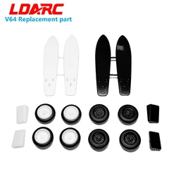 LDARC 1/64 replacement parts  roof rack wheels surfboard Repair accessories for V64 Van remote control