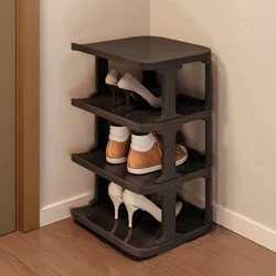 4 Layers Shoe Racks Detachable Shoe Cabinet Simple Shoes Storage Organizer Space-saving Shoes Shelf Door Matching Cabinets