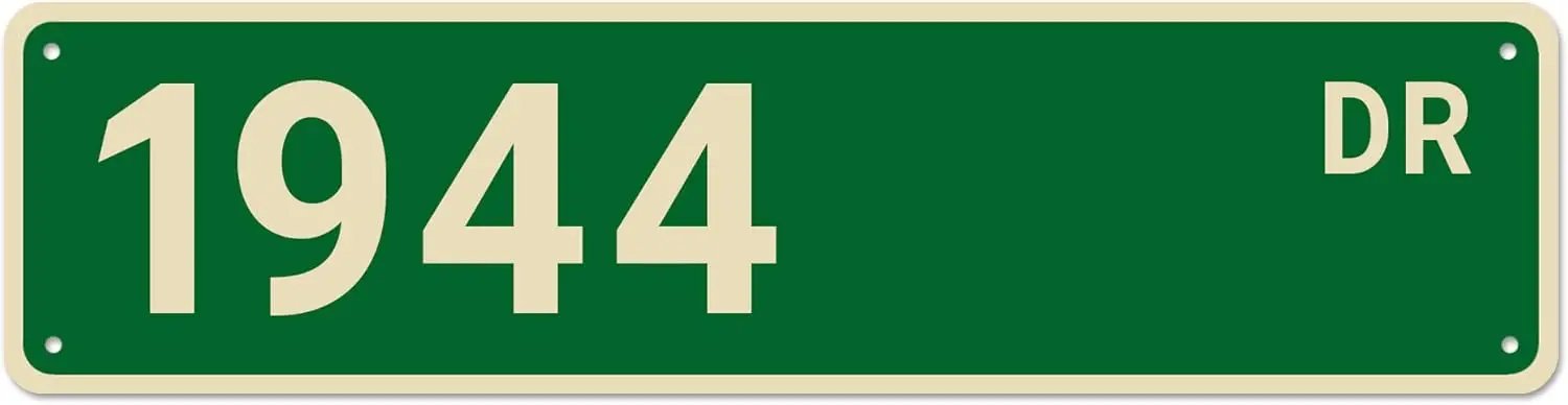 1944 Street Signs, 1944 Decor 1944 Sign Born in 1944 Birthday Gift, Wall Decor for Home/Bedroom/Man Cave, Quality Metal Signs 16