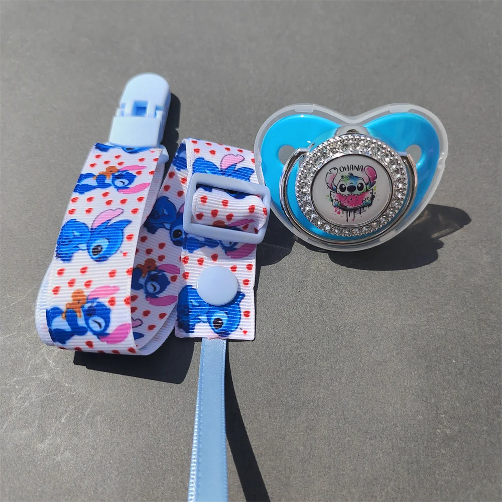 Disney Baby Pacifier Clip Cartoon Print Dummy Soother Chians Holder Luxury Beauty Color Lollipop Chupetero New Kids Shower Gifts