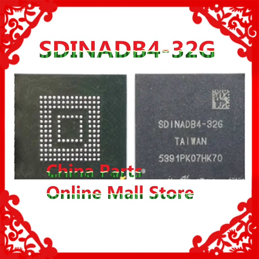 SDINADB4-32G SDINADF4-32G SDIN7DP4-32G is suitable 153 ball emmc 32G mobile phone hard drive font second-hand implanted ball