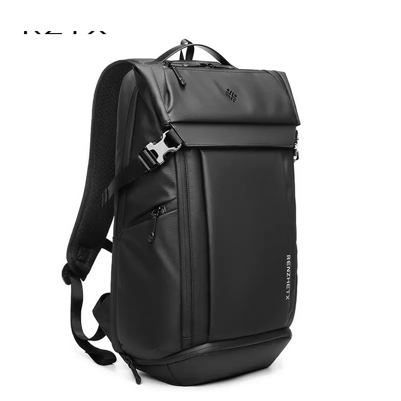 anti theft expandable roll top backpack with laptop pocket waterproof large capacity outdoor backpack college school bag