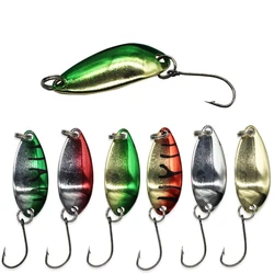 Micro Spoon Bait for Trout Spoon Lure Spinner Spinning Freshwater Microbless Spinner Lure Synthetic 3.2cm 3g 1pc