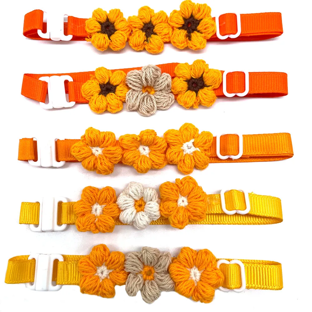 50/100pcs Fall Dog Ties Flowers Style Thanksgiving Pet Supplies Bow Tie Collar Small Dog Cat Puppy Bowtie Grooming Accessories 6