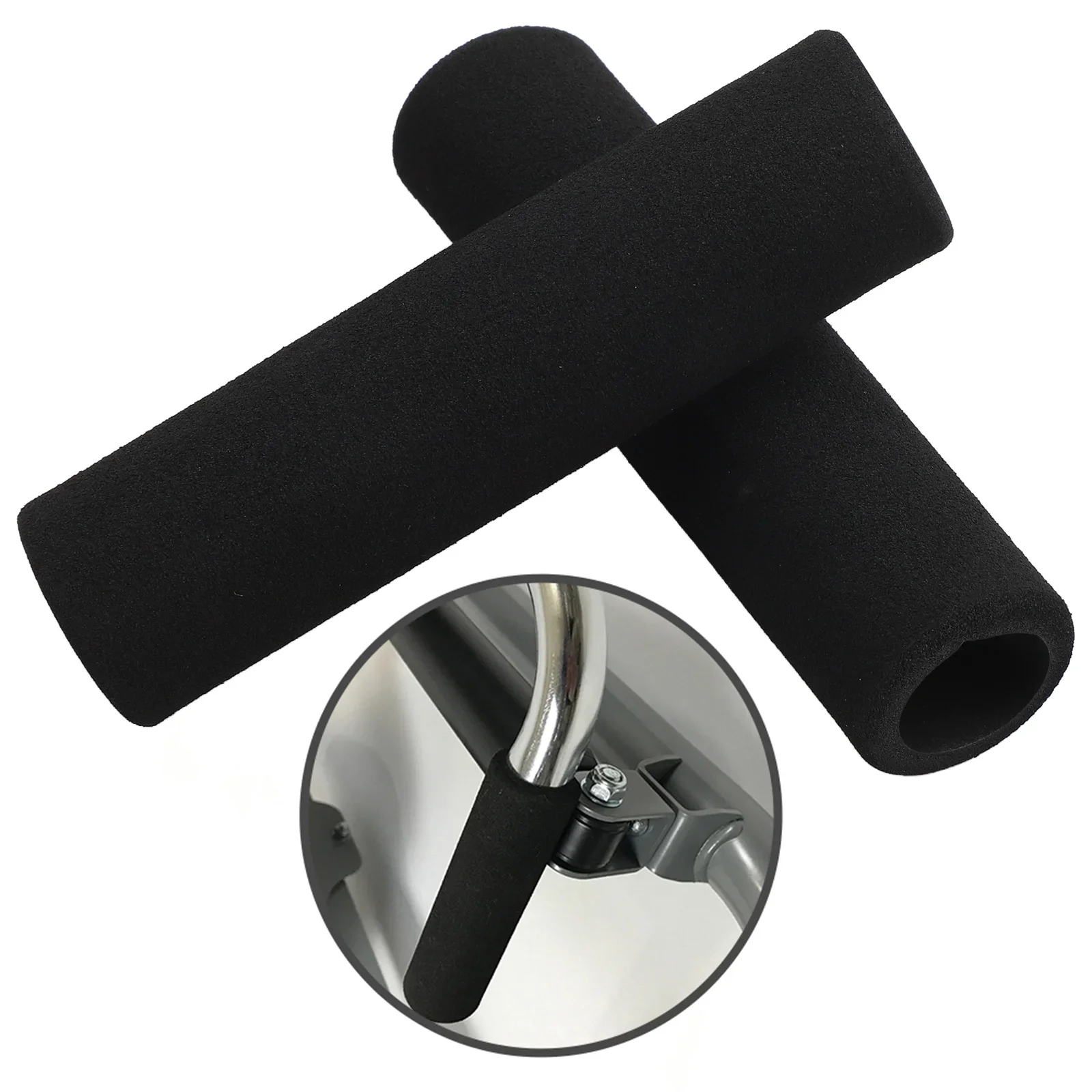 10 Pieces Fitness Equipment Handle Sponge Grips Foam Tubing Covers for Round Tubes with For 22mm Diameter Handles