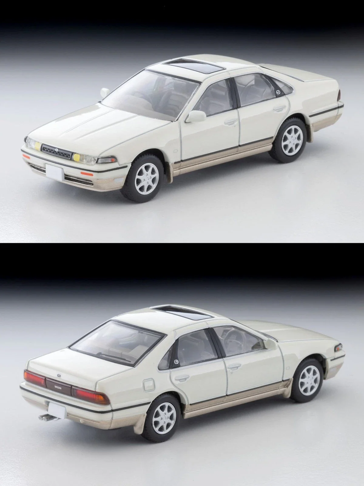 Лимитированная винтажная модель автомобиля Neo 1/64 LV-N319c Cefiro Town Ride SV, белый/бежевый цвет, литая под давлением, ограниченная серия, из сплава