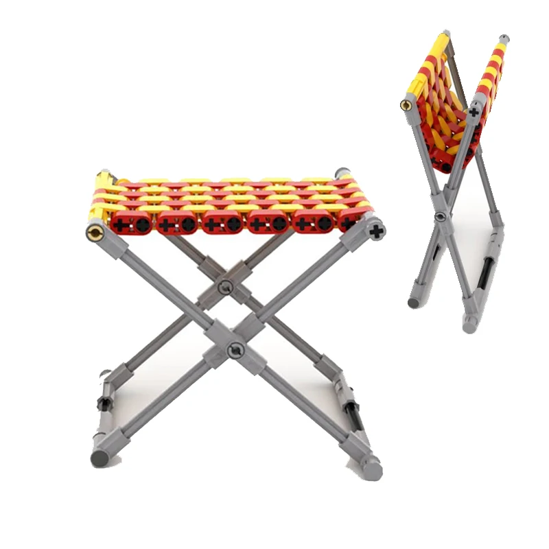 MOC Creative Portable Folding Stool Building Brick Fishing Chair Bricks Toys Christmas Gift Toys