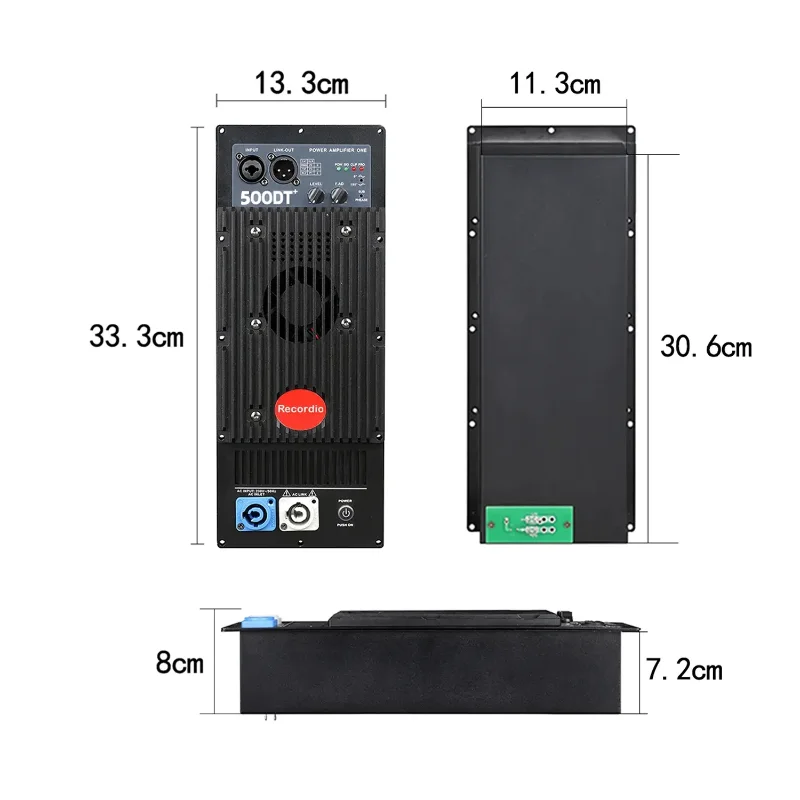 Ampli daya Digital 12 "15 inci, modul Amplifier speaker frekuensi penuh Subwoofer Bass 12" 15 inci