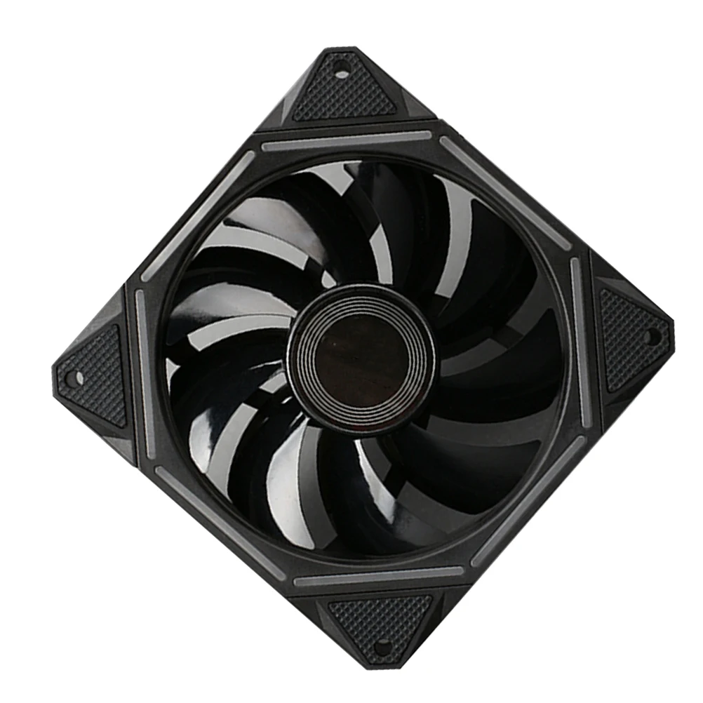 

12Cm Rgb 8-Side Lighting Computer Cooling Fan 9-Blade Aerodynamic Strong Heat Dissipation Desktop Chassis Radiator