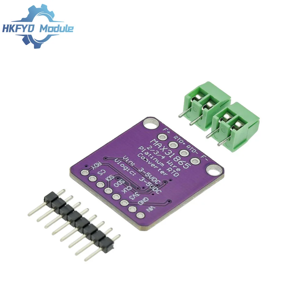 MAX31865 PT100/PT1000 RTD-to-Digital Converter Board Temperature Thermocouple Sensor Amplifier Module 3.3V/5V