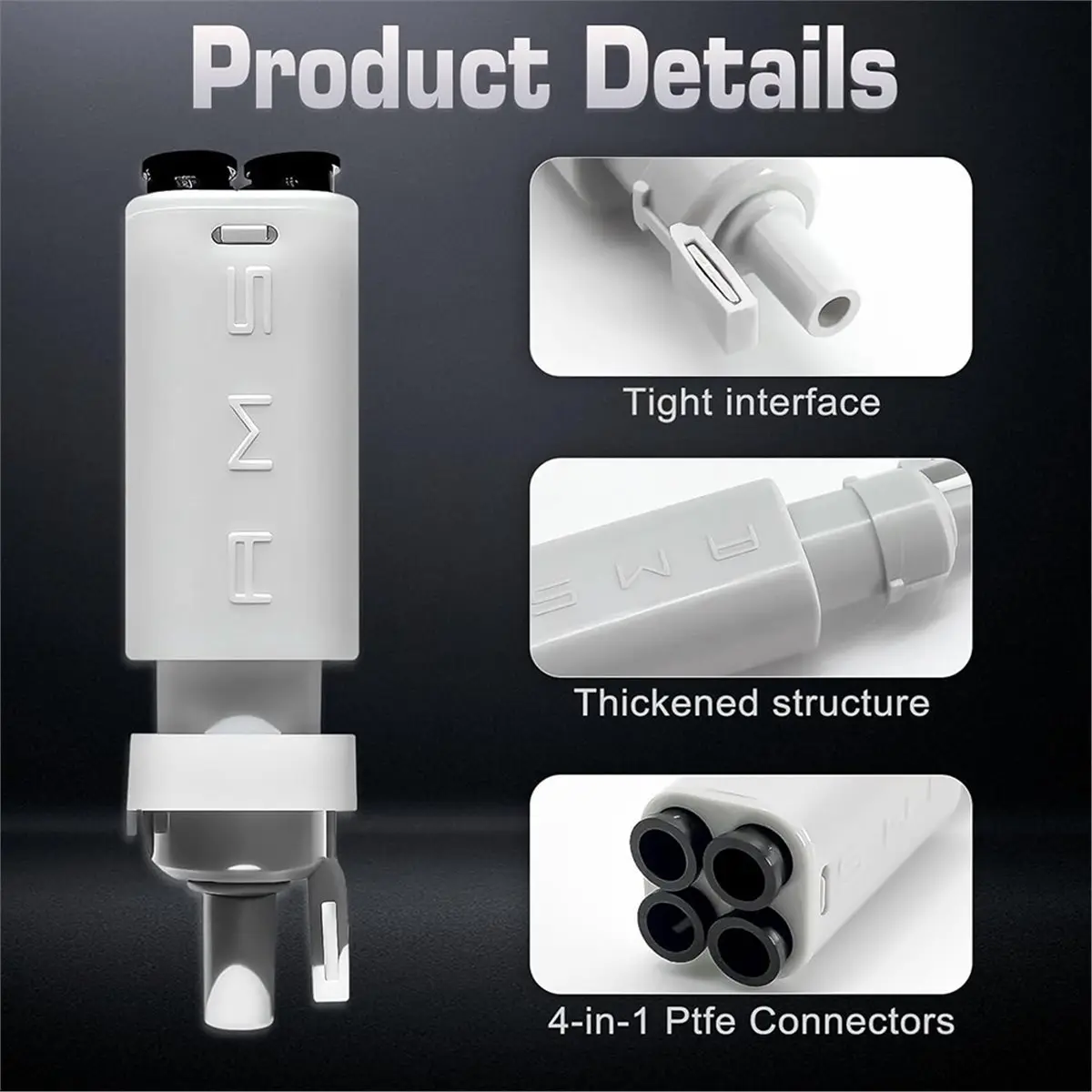 BHBL 2 packs pour Bamboo Lab A1/A1Mini Lite, concentrateur de filament à cinq voies, adaptateur PTFE 4-en-1, pièces pour imprimantes 3D