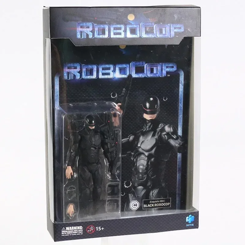 [24-hour shipping]Hiya Toys 1:18 Robocop 2014 Exquisite Mini Series Black Soldier Figurebirthday gift