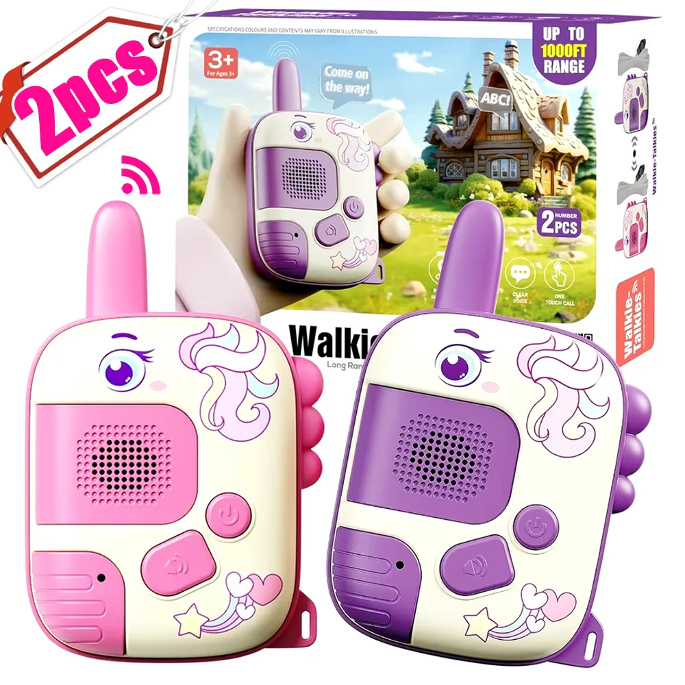 Children's Walkie-talkie Parent-child Interactive Wireless Telephone Outdoor Toys Mini Pager Educational Toys for Boys and Girls