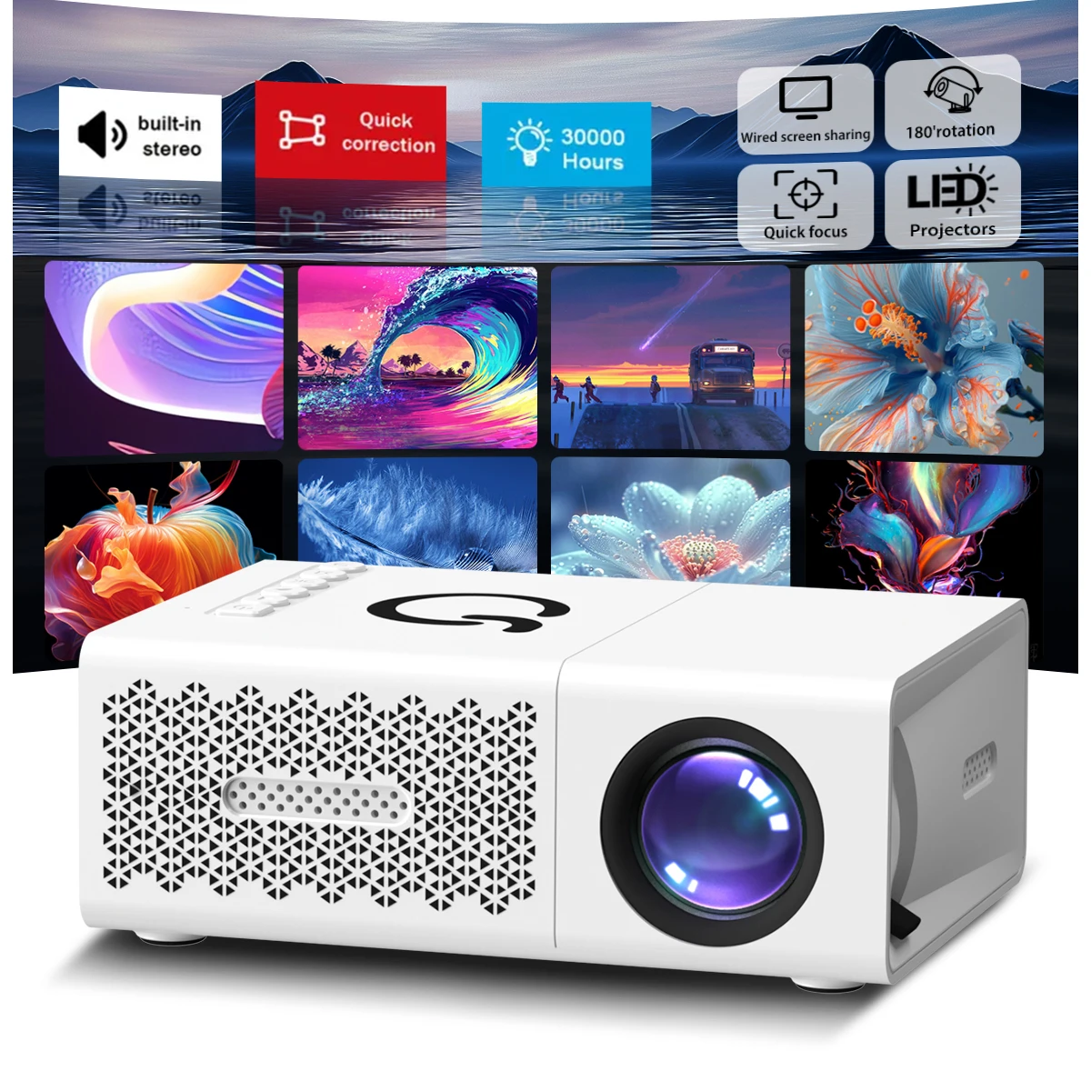 Portable Projector,…