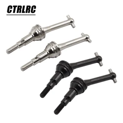 2PCS Metal Drive Shafts Dog Bone For MJX 1/14 Hyper Go Truck 14301 14302 CVD 14410  RC Car Upgrade Parts Accessories