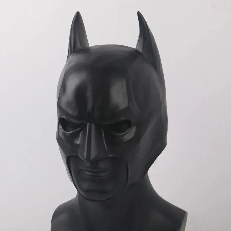 Cosplay máscara de morcego bruce wayne acessórios halloween rpg adereços látex anime masculino crianças brinquedo