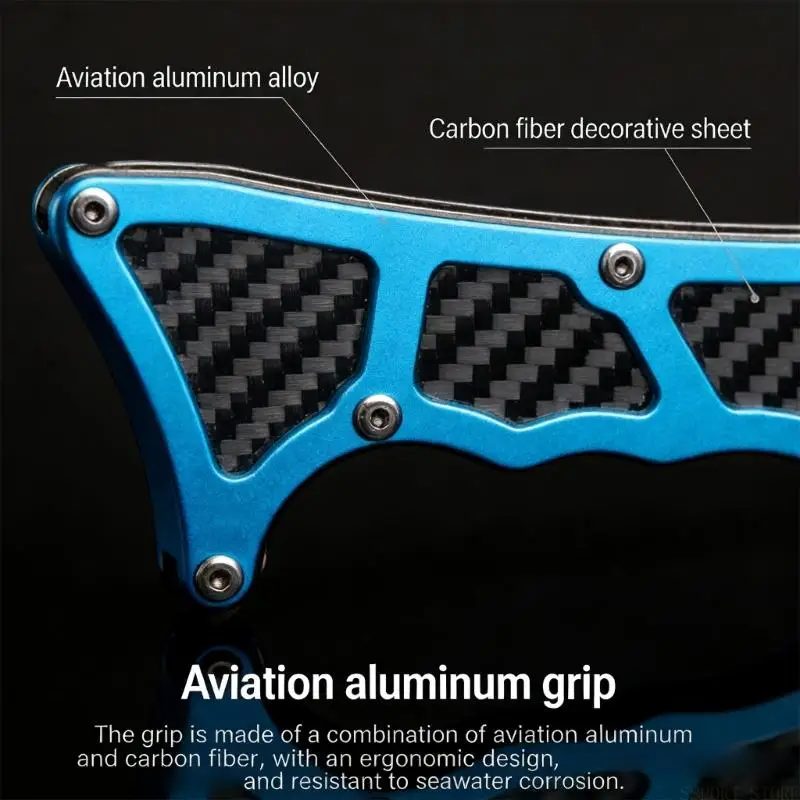 U2JB Faltbare Angelhaken Remover Angelhaken Werkzeug Mit Carbon Fiber Für Salzwasser Und Süßwasser Angler Angeln – Detail 3