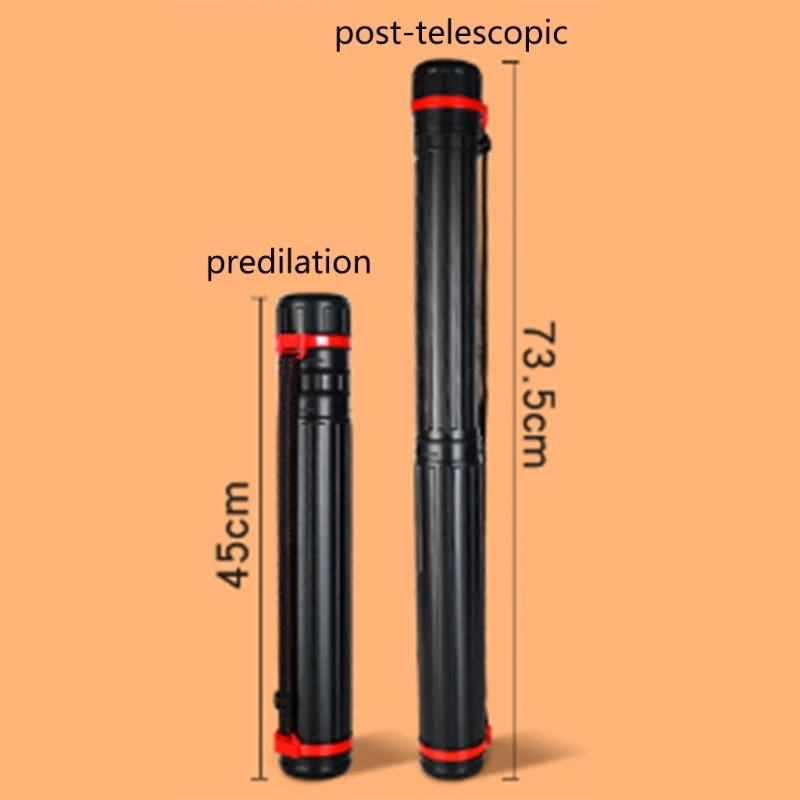 السفر في الهواء الطلق رسم خارجي محمول تلسكوبي تخزين المستندات أنبوب تخزين منظمة الرسم تلسكوبي #6