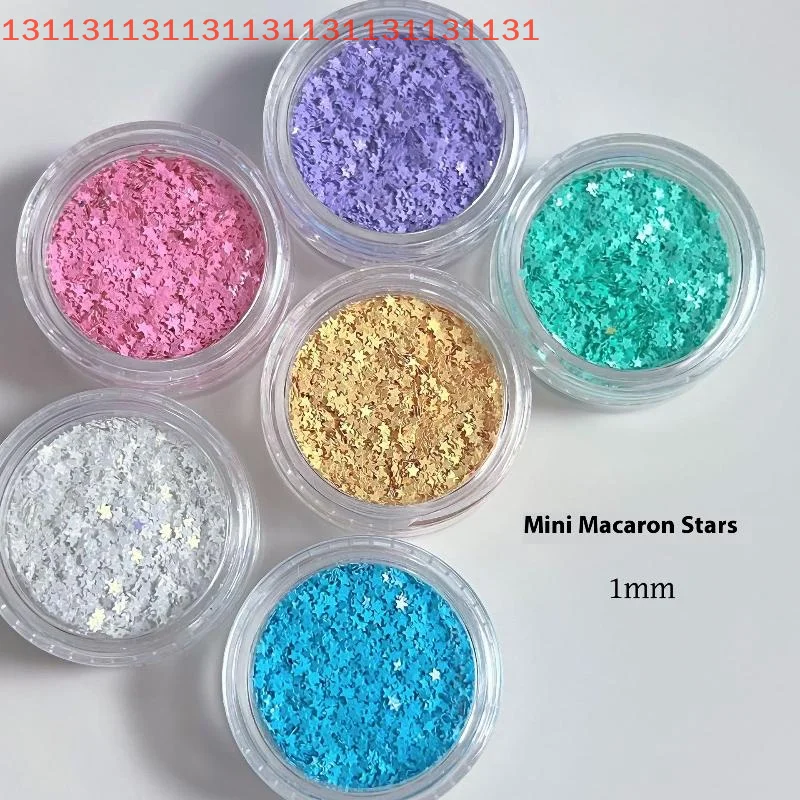 작은 오각형 네일 스팽글 귀여운 DIY 매니큐어 액세서리 네일 참 스타 글리터 마카롱 컬러 컬러풀 네일 플레이크 플래시