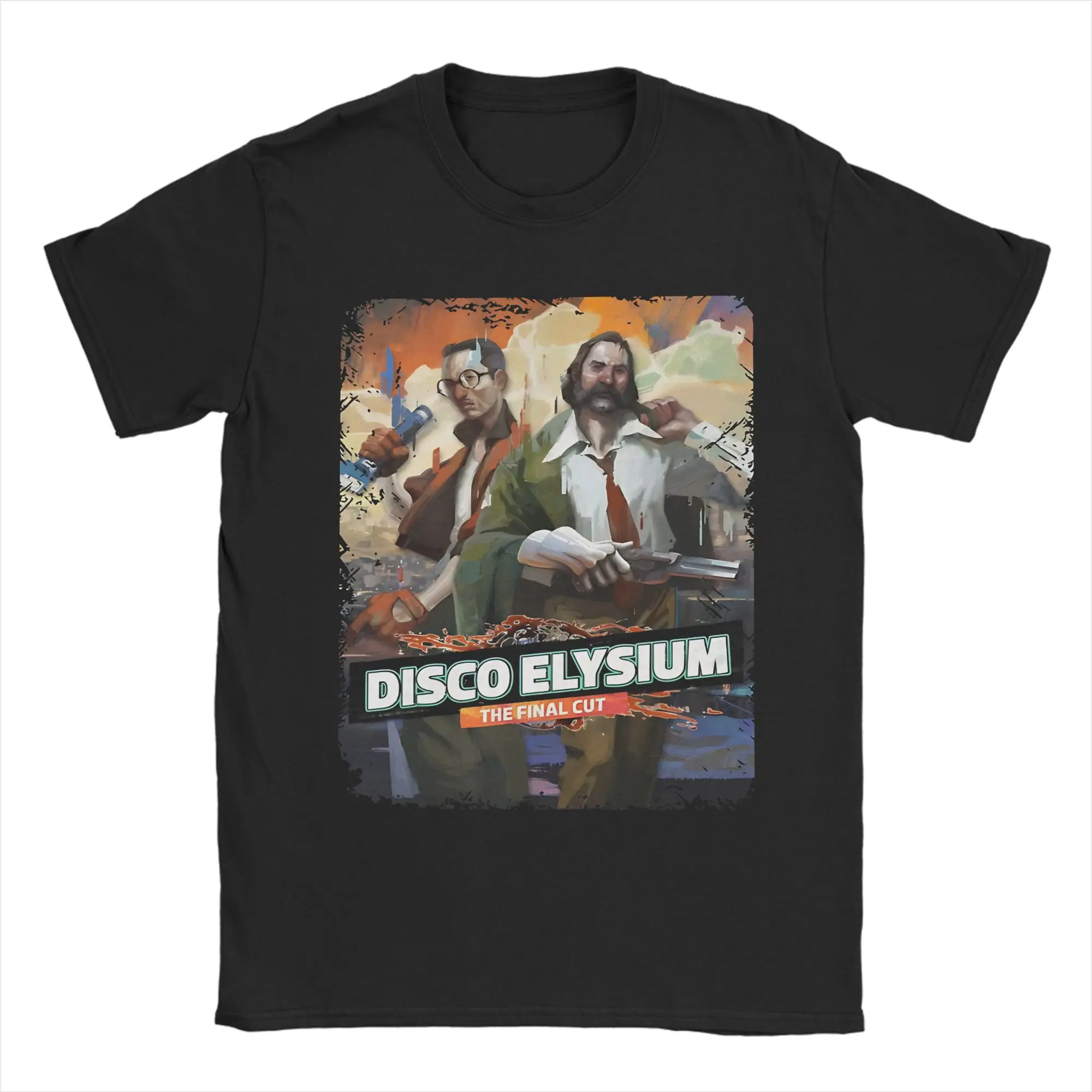 Disco Elysium Game Fans Apparel Men Women T Shirt Cotton Tee Graphic Print  Tops T-shirt