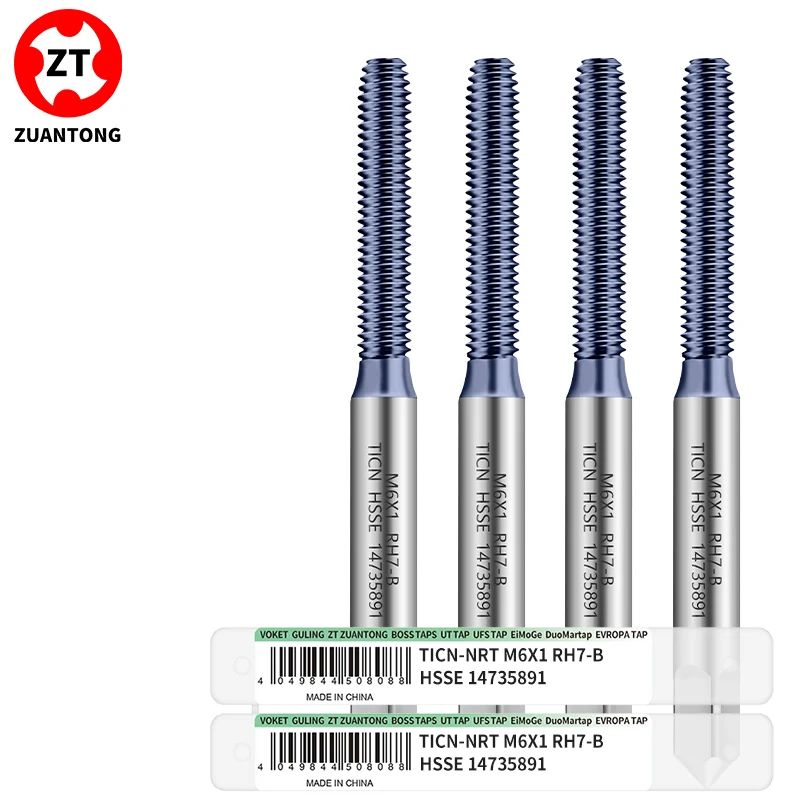 

Машинные метчики ZUANTONG HSSE-M42 JIS Standard для точной нарезки резьбы, с покрытием TIN/TC50/TICN, M1-M10
