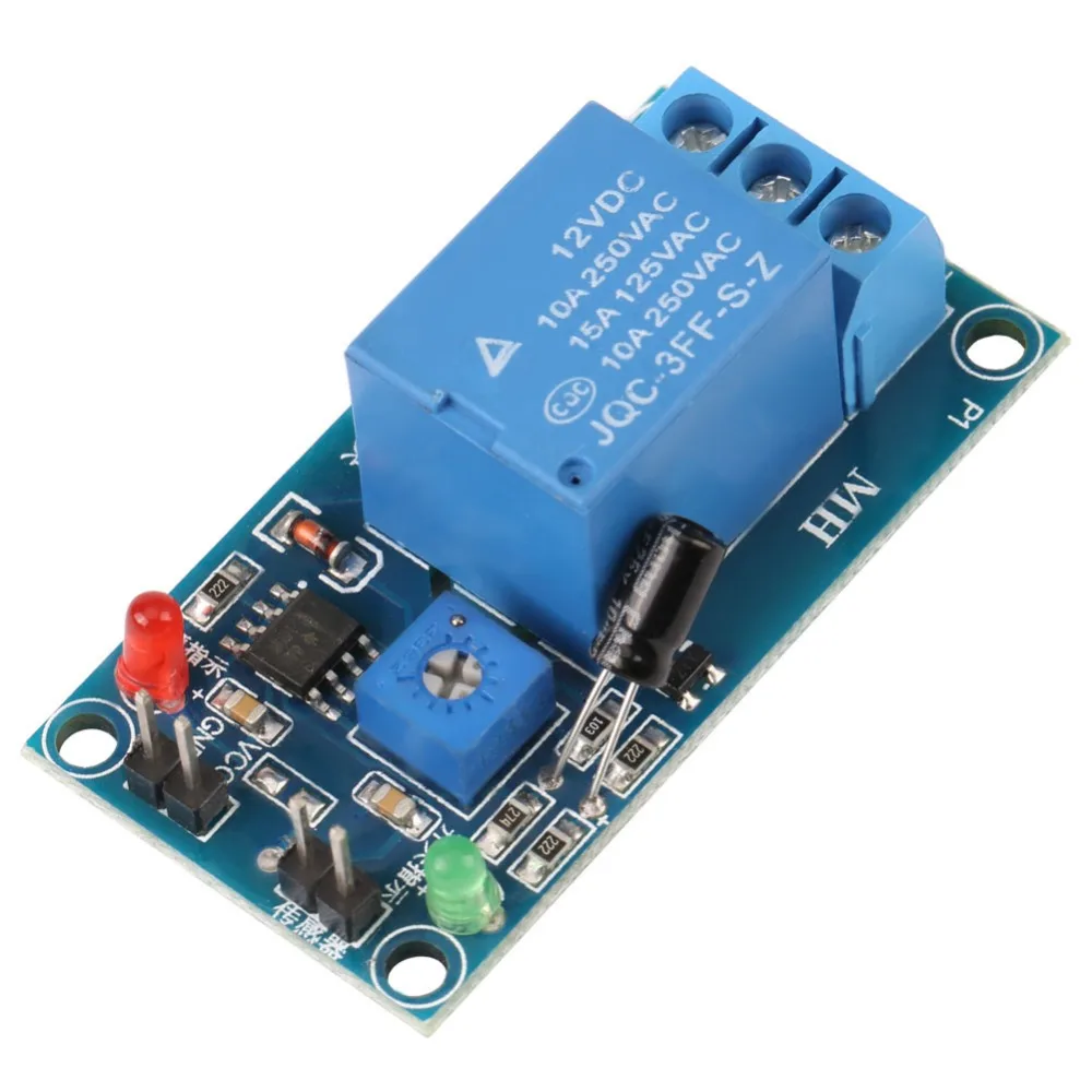 DC12V Soil Humidity Sensor 1.7x5x2.5cm/0.67x1.97x0.98in with Time Delay Function Relay Control Module Premium