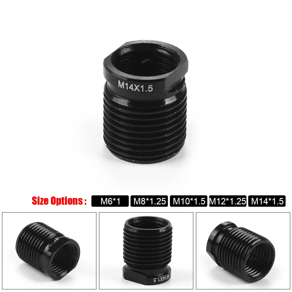 

M8x1.25/M10x1.25/M10x1.5/M12x1.25/M12x1.5/M14x1.5 Shift Knob Accessories Aluminum Shift Knob Adapter With inside thread
