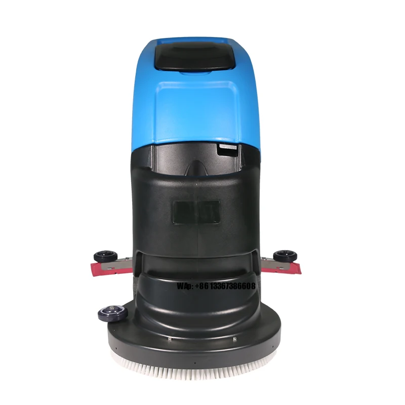 New 55L Electric Cordless Walk-Behind Floor Scrubber Machine for Airport & Supermarket Cleaning