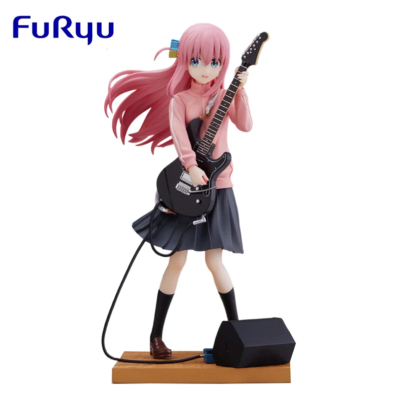 

In Stock Original FuRyu TENITOL Lonely Rock Gotoh Hitori 19.5CM Anime Figurine PVC Model Collection Ornament Toys Ornament Gift